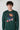 Crewneck Sweatshirt with Embroidered Teddy in V2 Green Fabric