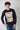 Vintage Crewneck Sweatshirt with Chamonix Embroidery Blue