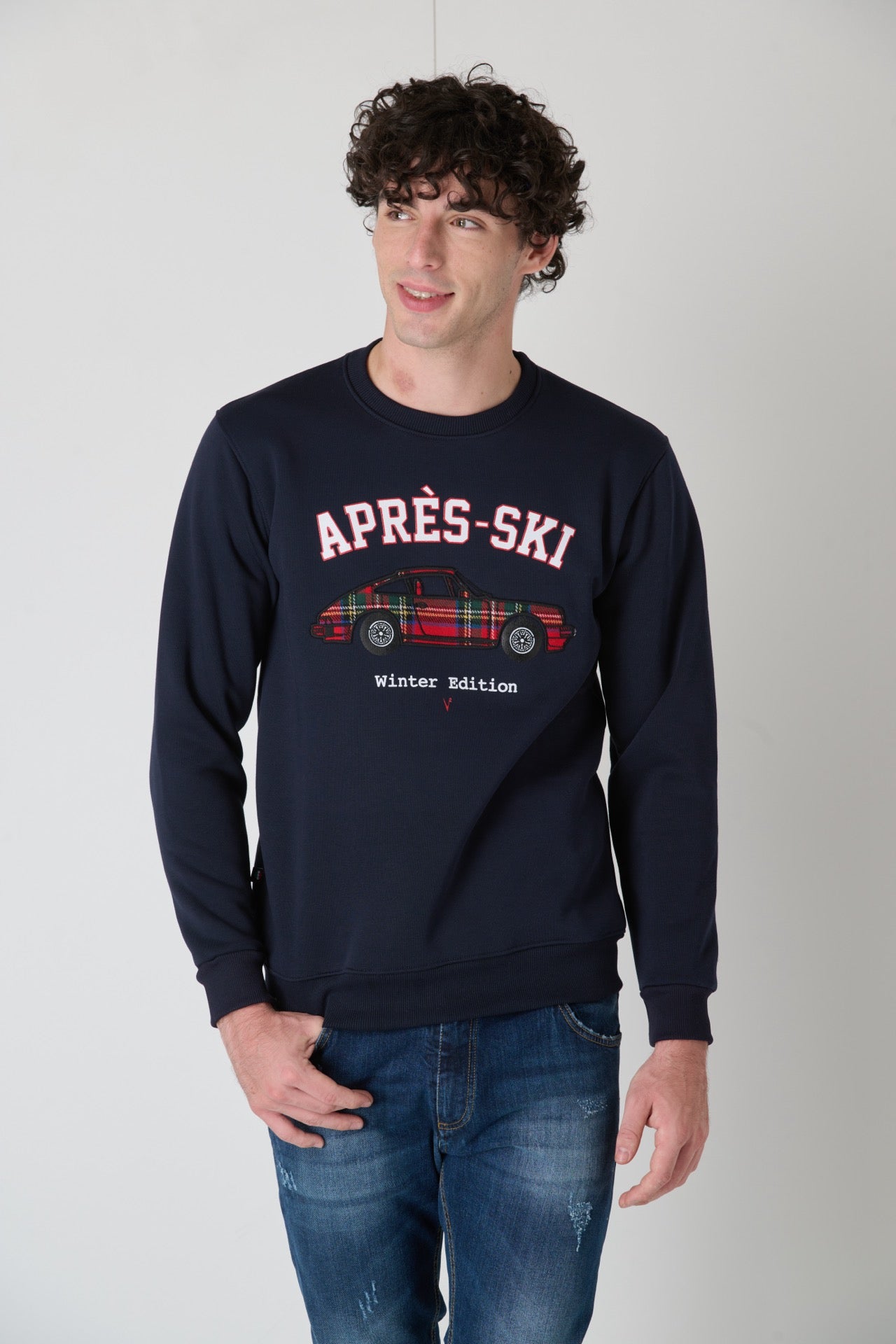 Apres-Ski Crewneck Sweatshirt Blue