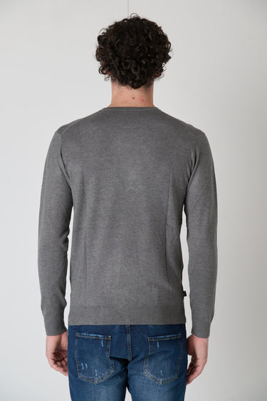 Maglione Girocollo in viscosa Grigio