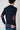 Merino Wool Sweater Rice Stitch Blue with Fabric Patches V2