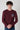 Bordeaux Rice Stitch Merino Wool Sweater with Fabric Pocket V2 