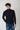 Turtleneck Merino Wool Rice Stitch Blue with Fabric Patches V2 