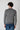 Merino Wool Sweater Rice Stitch Bicolor Grey with Fabric Pocket V2 