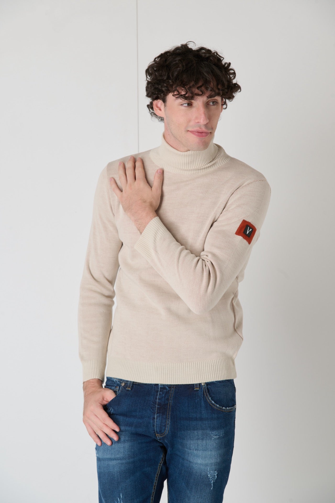 Butter Turtleneck with Fabric Patch V2 