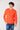 Fluorescent Orange Ripped Crewneck Sweater