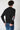 Black Pearl Crewneck Sweater with Embroidered Fabric Patches V2