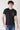 Black T-Shirt with Pocket and Fabric Insert V2