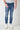 LONDON - Slim Fit Jeans - Blue with double front patch and fabric pocket V2