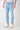 LONDON - Jeans Slim Fit - Azzurro con doppia Patch frontale e tasca in tessuto V2