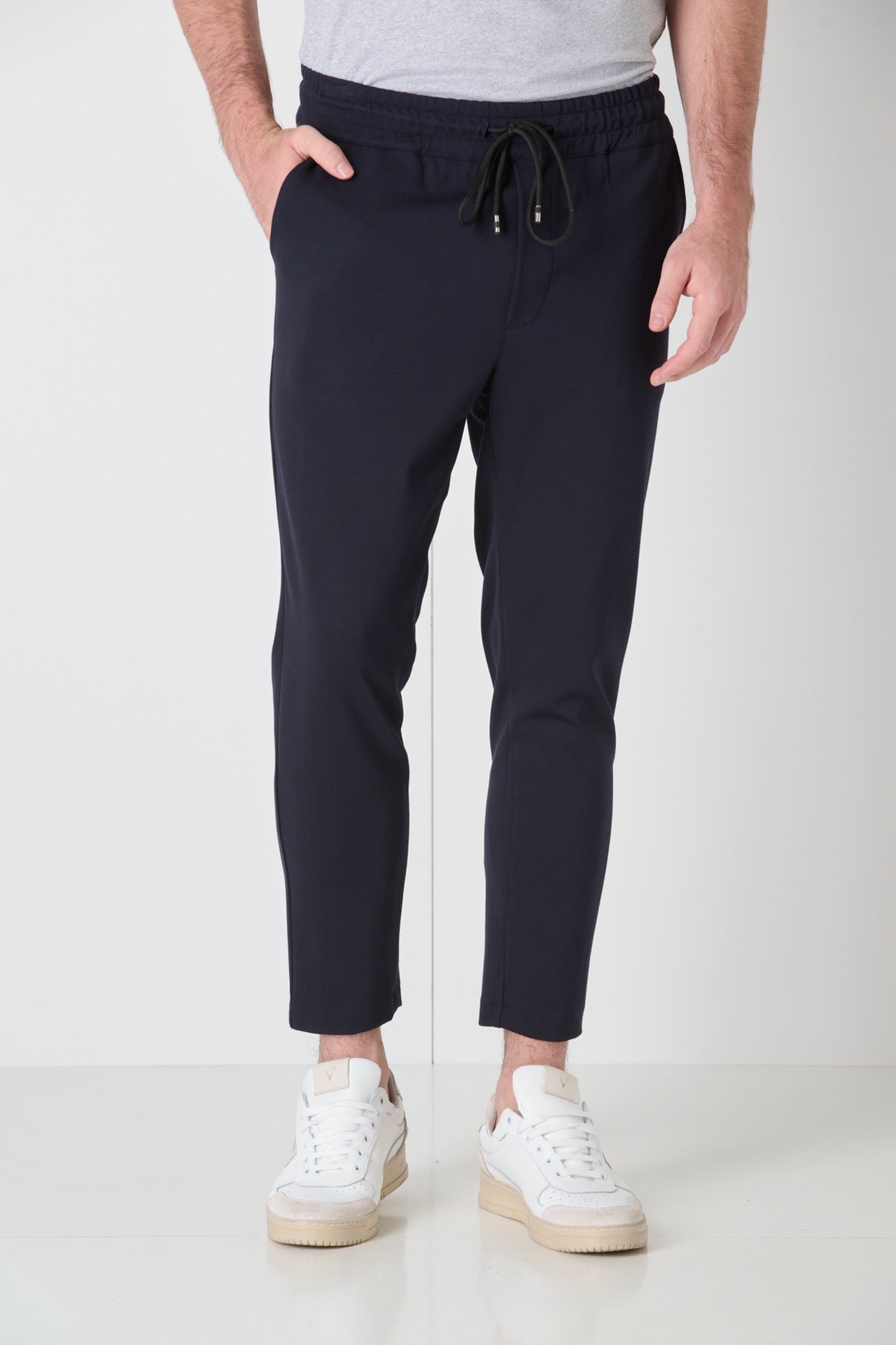 Pantalone Sartoriale con elastico in vita Blu