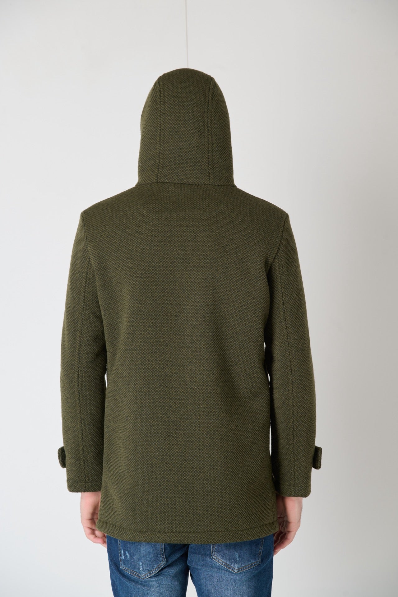 Parka punto riso Verde Militare con fodera in Tessuto V2