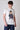 T-Shirt Bianca con stampa Leone e inserto in tessuto V2 ricamato