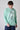Mint Green crewneck sweatshirt with California print and V2 fabric insert