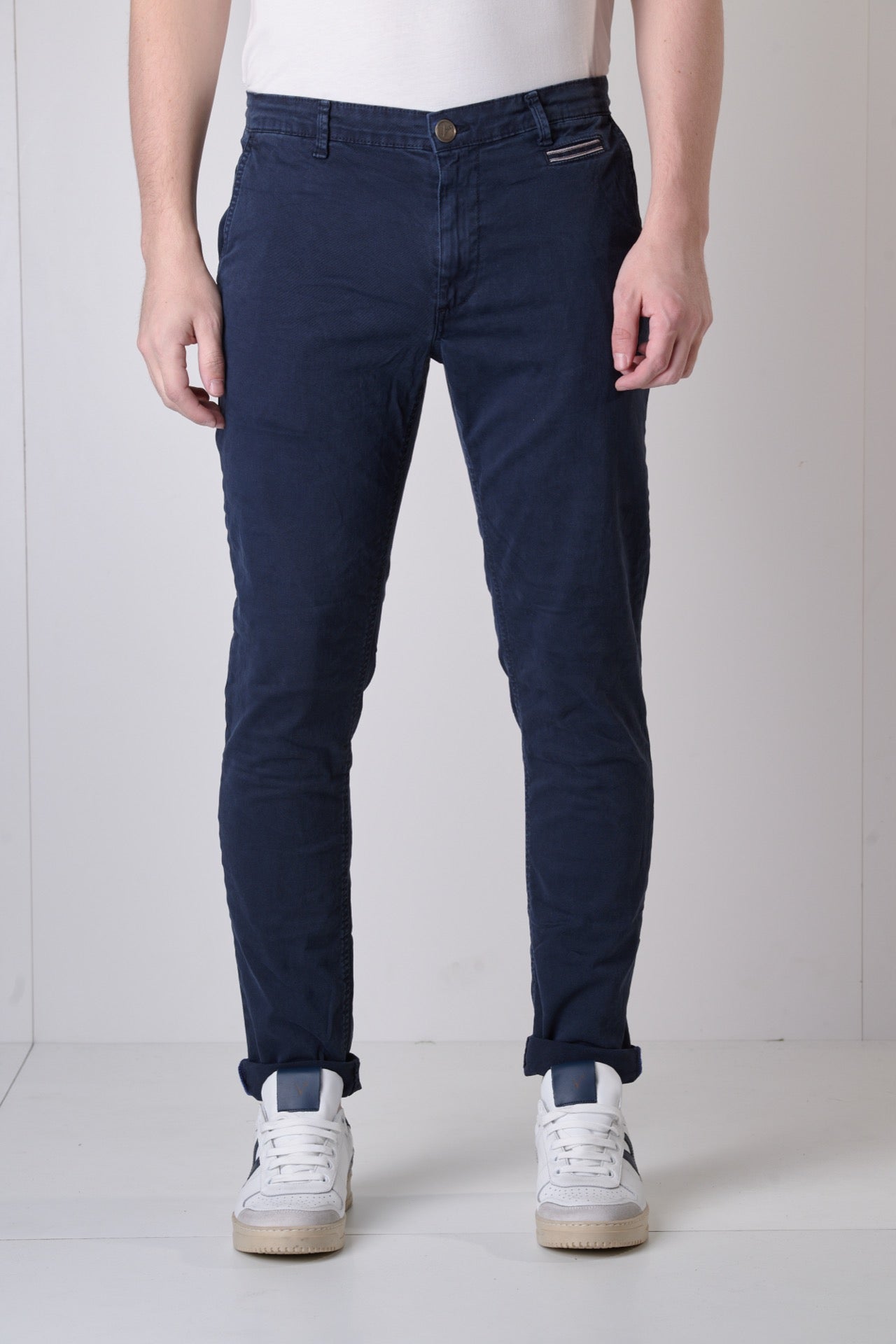 ROMA - Blue Chino Trousers