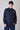 Camicia Sartoriale Coreana in Lino Blu con Pochette, interni e Polsini in tessuto V2