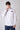Camicia Sartoriale Coreana in Lino Bianca con Pochette, interni e Polsini in tessuto V2