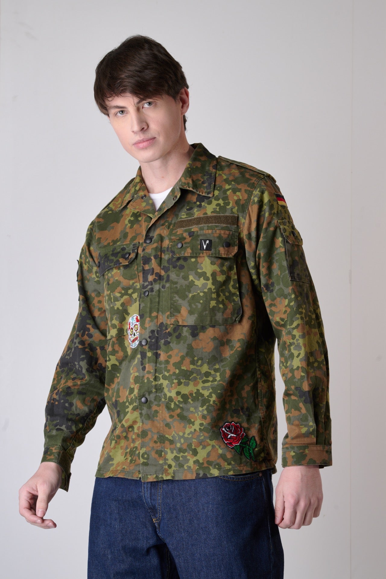 Authentic Vintage German Fuck Wars Military Saharan Jacket