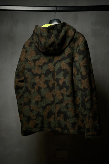 Bomber in Lana con Zip Camouflage