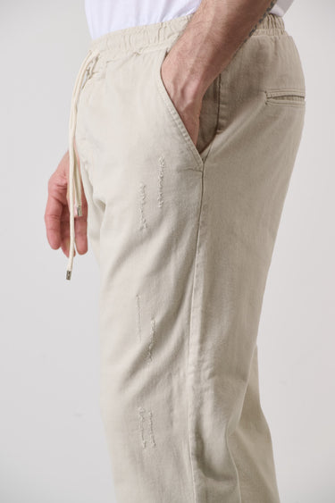 ALICANTE - Pantalone Rocciatore tinto capo Sabbia con elastico