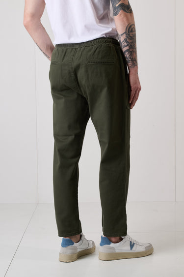 ALICANTE - Pantalone Rocciatore tinto capo Verde Militare con elastico