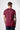 T-Shirt Bordeaux con Taschino in tessuto V2 e schizzi di vernice