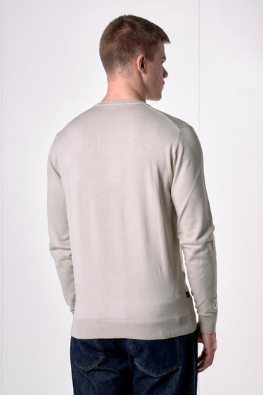 Maglione Girocollo in viscosa Sabbia