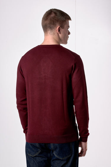 Maglione Girocollo in viscosa Bordeaux