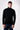 Black Viscose Turtleneck with Fabric Patches V2
