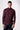 Bordeaux rice stitch merino wool turtleneck with V2 fabric patches