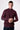 Bordeaux rice stitch merino wool turtleneck with V2 fabric patches