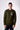 Oslo Crew Neck Sweater in Military Green with Pocket in V2 Fabric