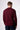Bordeaux Ripped Crew Neck Sweater