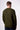 Military Green Crew Neck Sweater with Rips