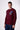 Maglione Girocollo occhio di pernice Bordeaux con Taschino Patchwork Ricamato con Tessuti V2