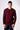 Maglione Girocollo punto riso Bordeaux con Toppe Patchwork Ricamate con Tessuti V2