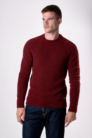 Maglione Girocollo filato Extra-soft Bordeaux