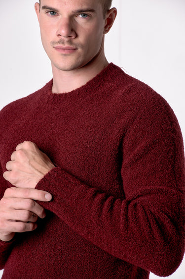 Maglione Girocollo filato Extra-soft Bordeaux