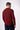 Extra-soft Bordeaux yarn crew neck sweater