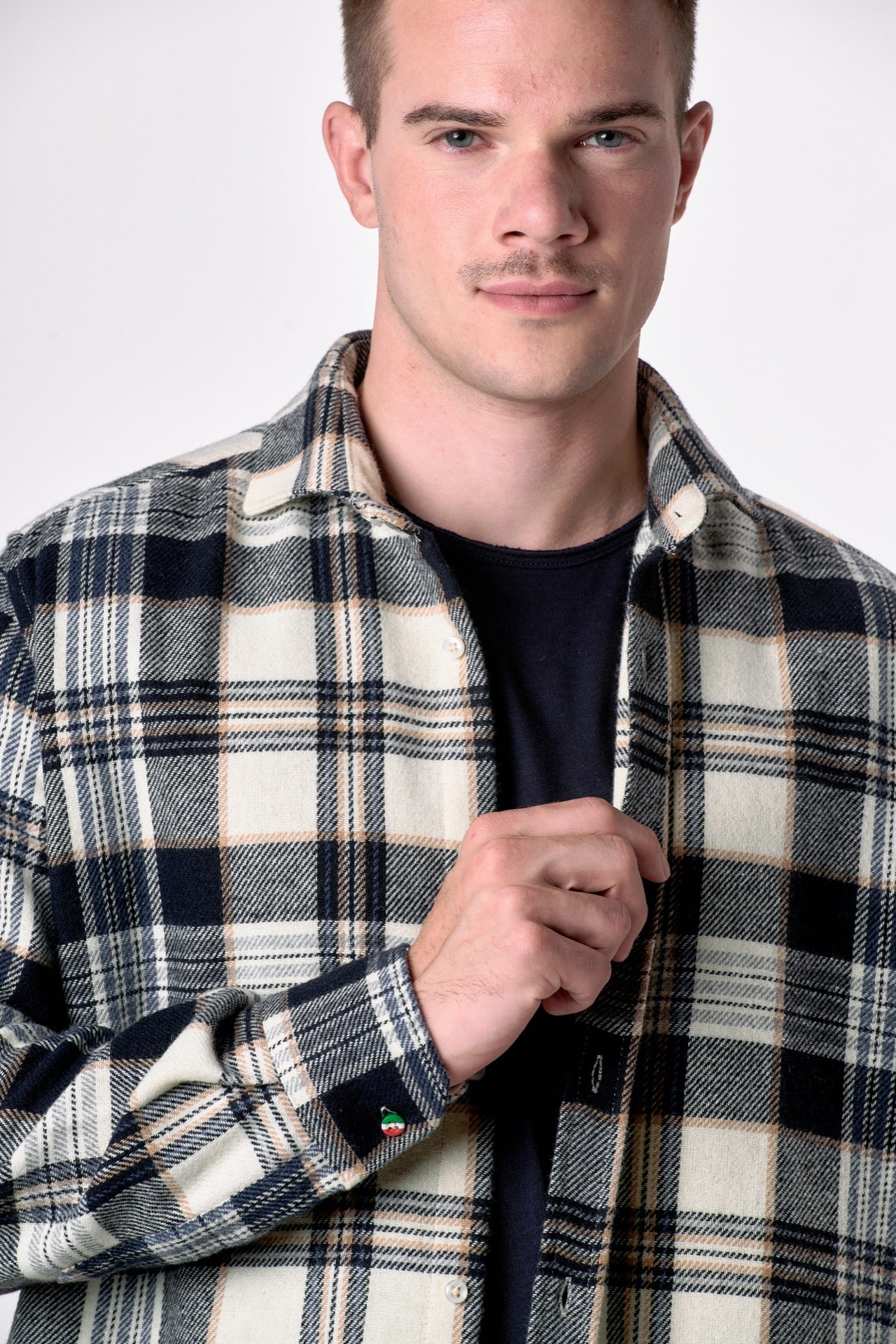 Camicia Scozzese Blu