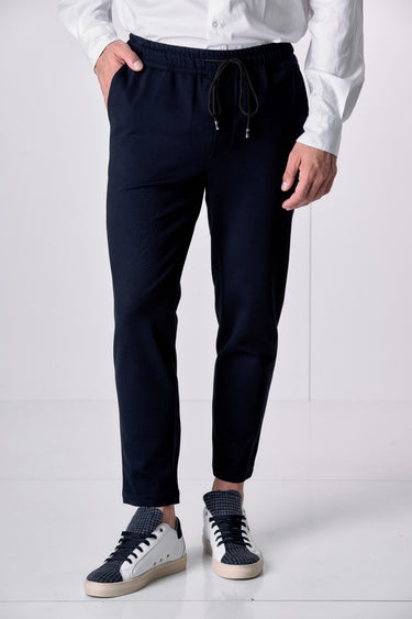 Pantalone Sartoriale Blu con elastico in vita e interni in tessuto V2