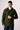 Military Green Boiled Wool Saharan Jacket