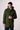 Parka punto riso Verde militare con fodera interna in Tessuto V2