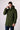 Parka punto riso Verde militare con fodera interna in Tessuto V2