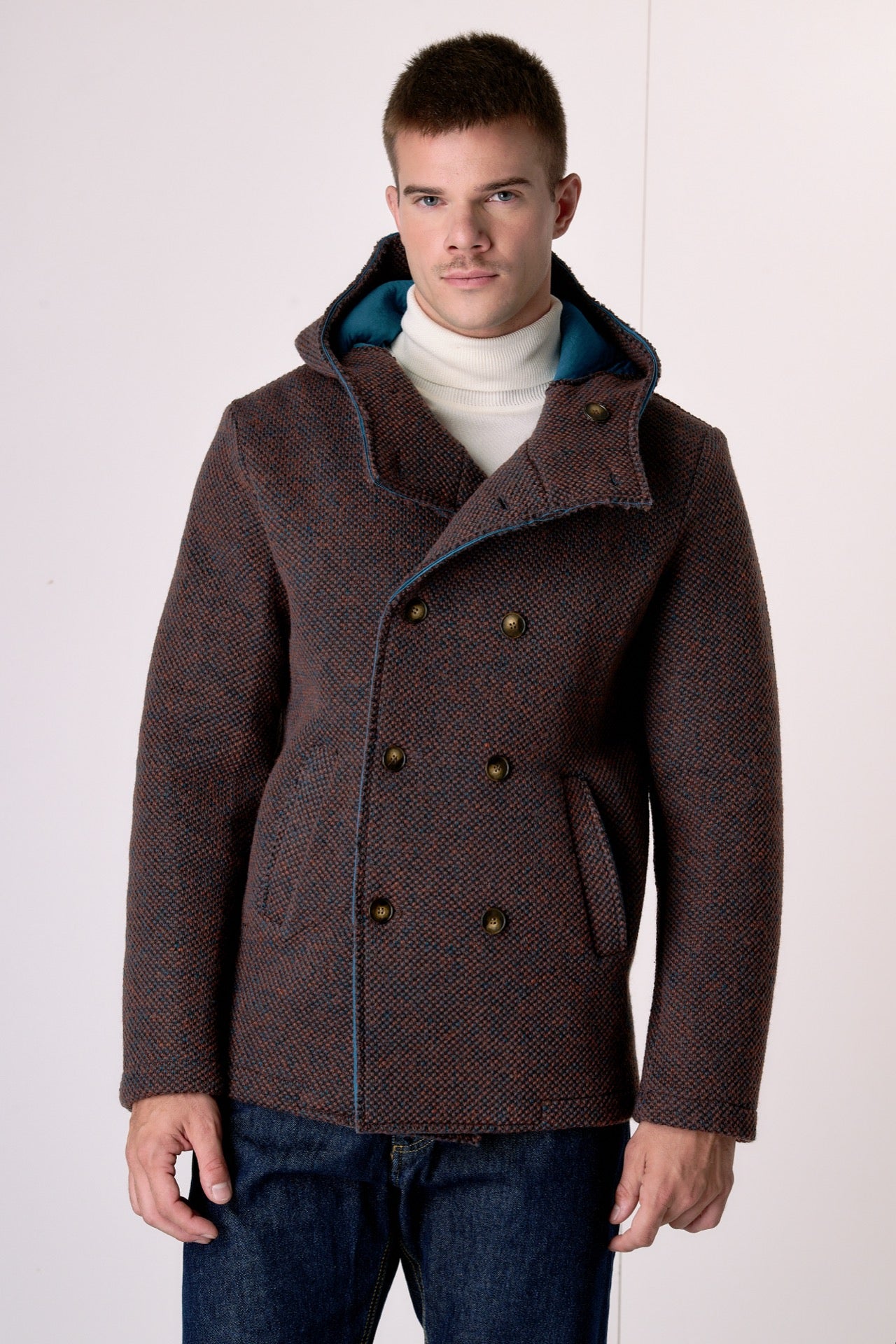 Peacot Doppippetto punto riso Multicolor Moro Accoppiato