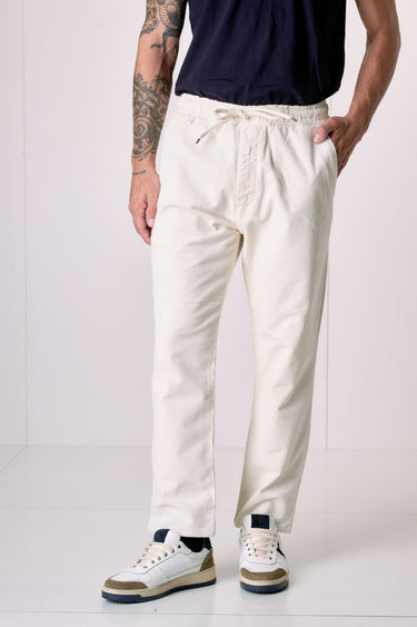 ALICANTE VELLUTO - Pantalone rocciatore in velluto Panna