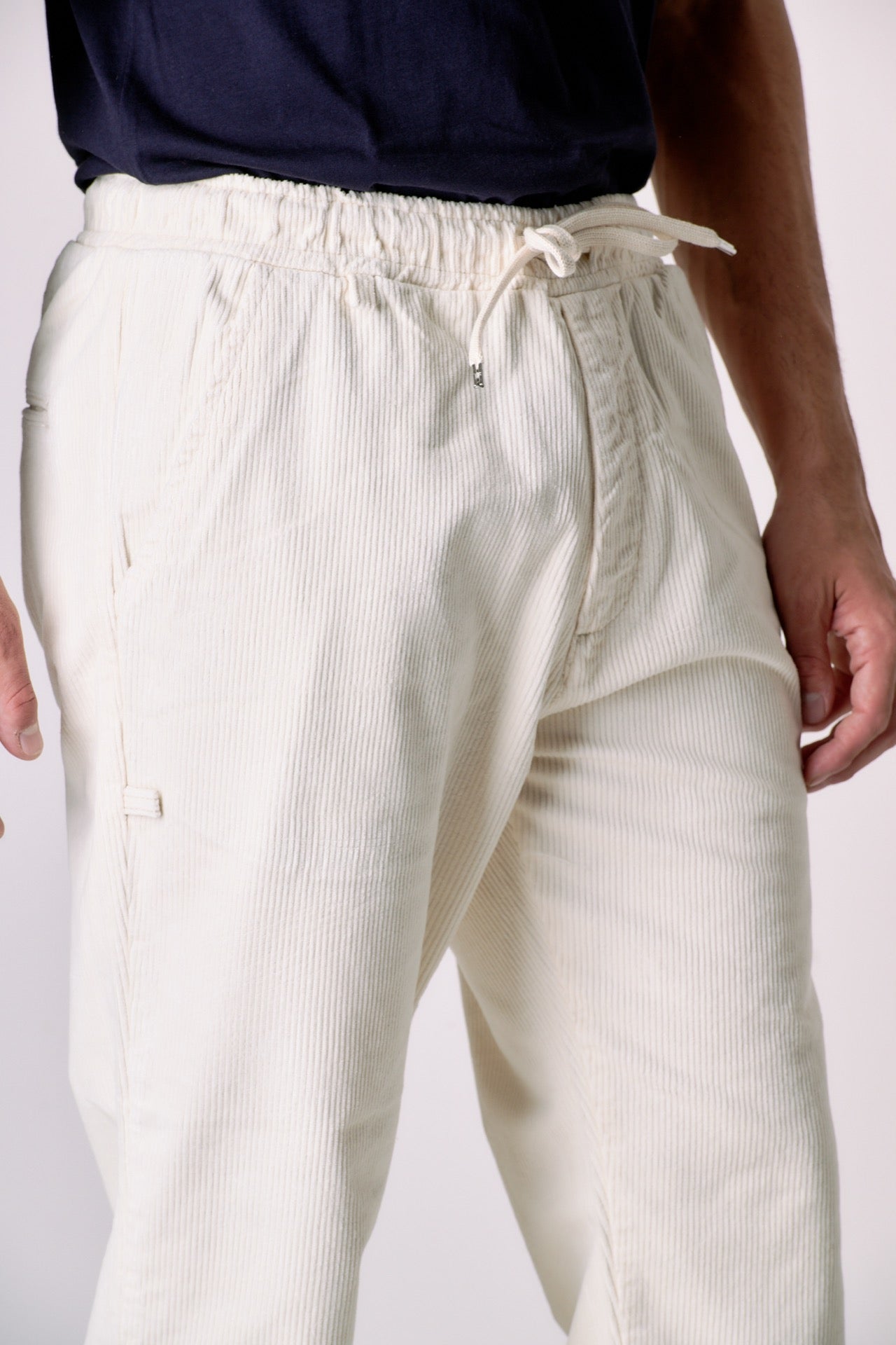 ALICANTE VELLUTO - Pantalone rocciatore in velluto Panna