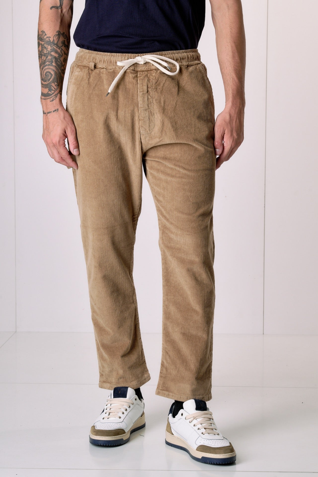 ALICANTE VELLUTO - Pantalone rocciatore in velluto Sabbia