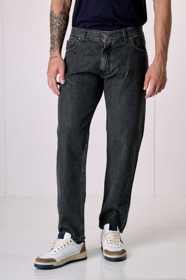 DETROIT - Jeans Loose Fit - Antracite con salpa in tessuto V2
