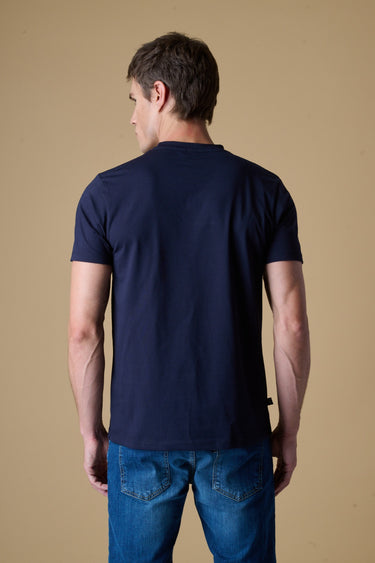 T-Shirt regular Blu con Taschino in tessuto V2